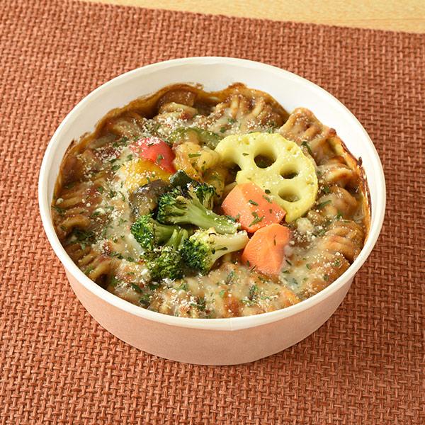 彩り野菜のスパイシーカレーグラタン