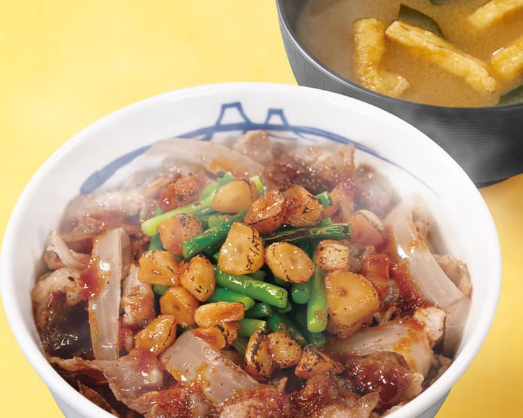 焦がしにんにく牛バラ焼丼並盛