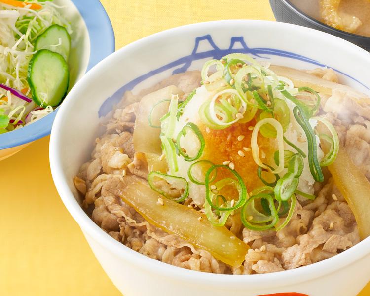 鬼おろしポン酢牛めしランチセットあたま大盛