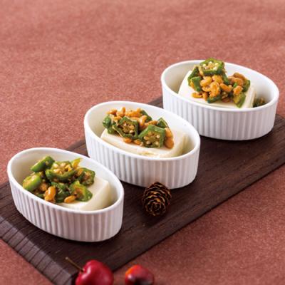 ≪前菜バイキング≫オクラと納豆の冷奴（５０ｇ）