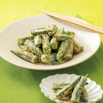 ≪前菜バイキング≫おくらのごま和え（４０ｇ）